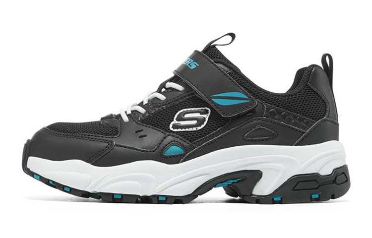 (Youth) Skechers Stamina Low 'Black Blue' 403759L-BLK