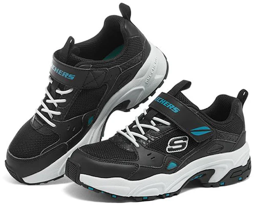 (Youth) Skechers Stamina Low 'Black Blue' 403759L-BLK Lookbook (Youth) Skechers Stamina Low 'Black Blue' 403759L-BLK