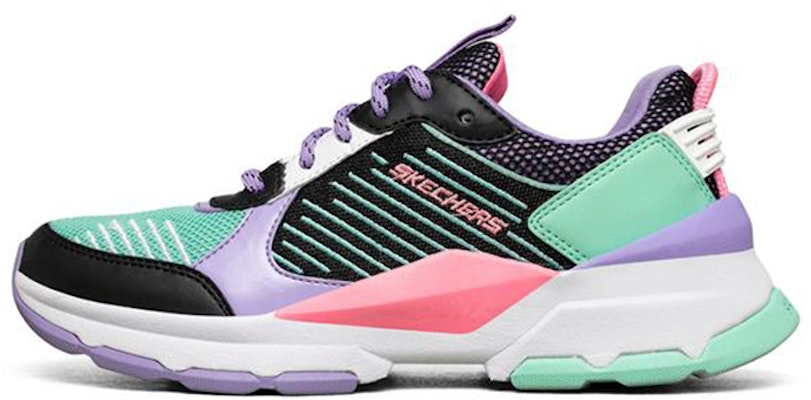 (JR) Skechers街头态度‘黑色多彩’ 302229L-BKMT Buy (JR) Skechers街头态度‘黑色多彩’ 302229L-BKMT