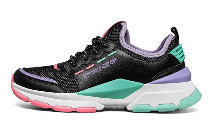 (Youth) Skechers Street Status 'Black Multicolor' 302010L-BKMT