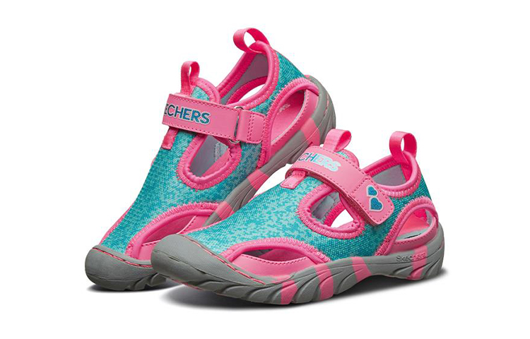Lookbook (Youth) Skechers Summer Step 'Blue Pink' 86947L-NPTQ