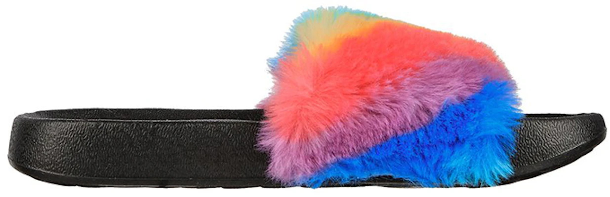 (Youth) Skechers Sunny Slides-Fuzzy Steps 'Black Multicolor' 302991L-BKMT Order (Youth) Skechers Sunny Slides-Fuzzy Steps 'Black Multicolor' 302991L-BKMT