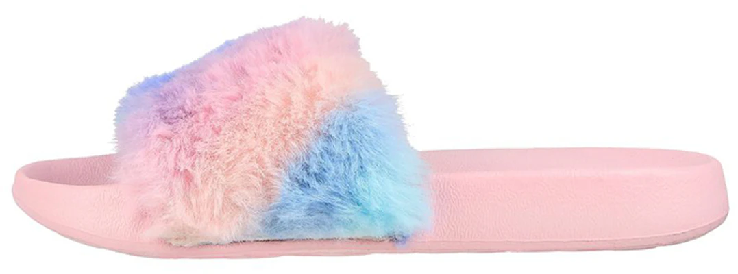 (JR) Skechers Sunny Slides 'Langkah Fuzzy Pastel' 302991L-PKMT Buy (JR) Skechers Sunny Slides 'Langkah Fuzzy Pastel' 302991L-PKMT