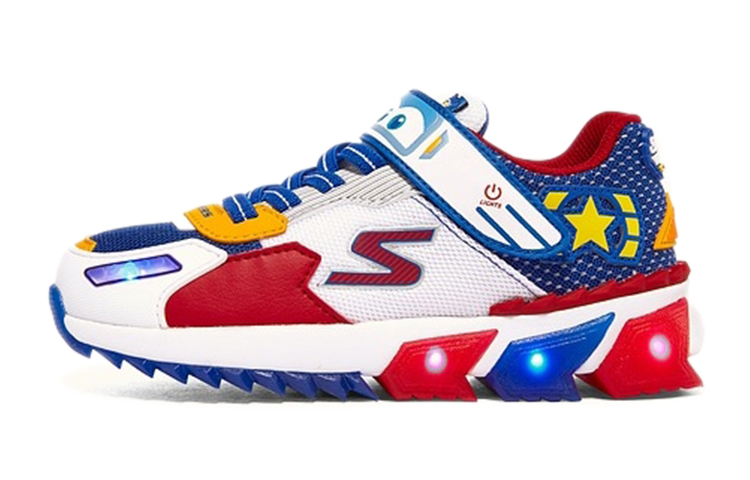 (Youth) Skechers Super Wings Velcro 'Blue Multicolor'