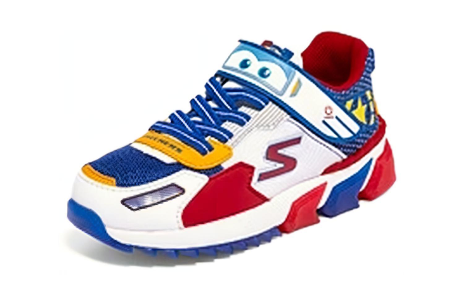 Lookbook (JR) Skechers Super Wings x Velcro ''Blu Multicolore'' 406120L-BLMT