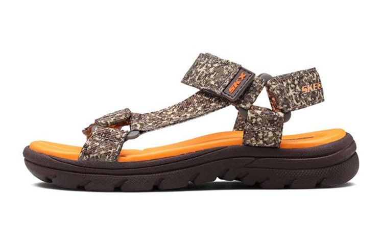 (Youth) Skechers Supreme 'Grey Orange' 92218L-BRTN