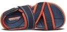 Shop (Youth) Skechers Supreme 'Grey Orange' 92222L-NVOR