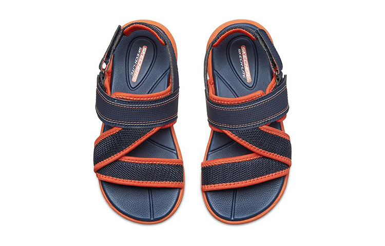 Purchase (Youth) Skechers Supreme 'Grey Orange' 92222L-NVOR