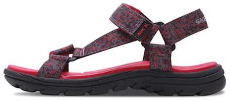 (Youth) Skechers Supreme Sandal 'Black Grey Red' 92218L-BGRD (Youth) Skechers Supreme Sandal 'Black Grey Red' 92218L-BGRD