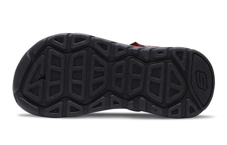 Purchase (Youth) Skechers Supreme Sandal 'Black Grey Red' 92218L-BGRD