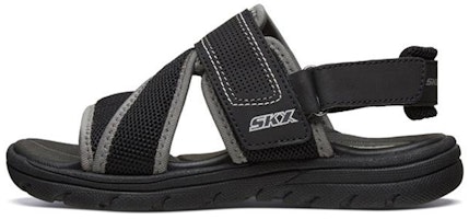 (Youth) Skechers Supreme Sandals 'Black' 92222L-BKGY (Youth) Skechers Supreme Sandals 'Black' 92222L-BKGY