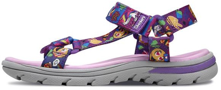 (JR) 斯凯奇 Supreme 运动凉鞋 '紫色多彩魔术贴' 86936L-PRMT Buy (JR) 斯凯奇 Supreme 运动凉鞋 '紫色多彩魔术贴' 86936L-PRMT