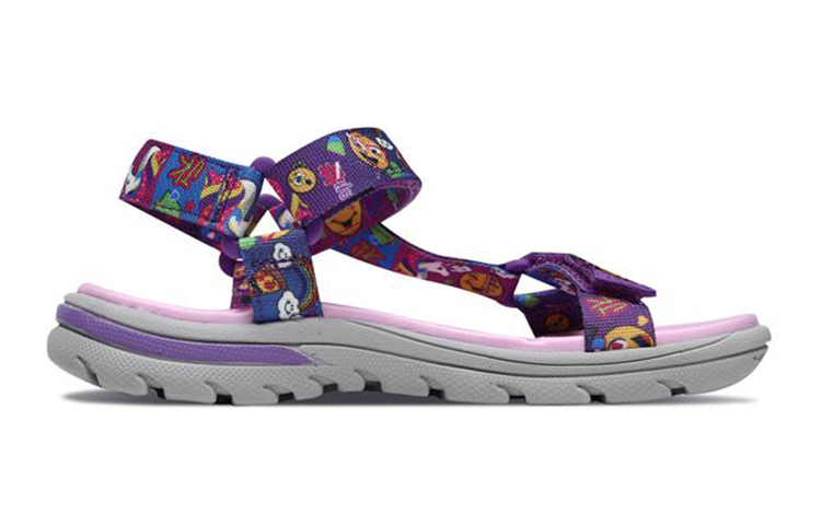 Order (Youth) Skechers Supreme Sport Sandal 'Purple Multi Velcro' 86936L-PRMT