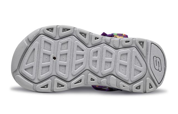 Purchase (Youth) Skechers Supreme Sport Sandal 'Purple Multi Velcro' 86936L-PRMT
