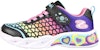 (JR) Skechers Sweetheart Lights 'Hitam Pelbagai Warna' 302312L-BKMT