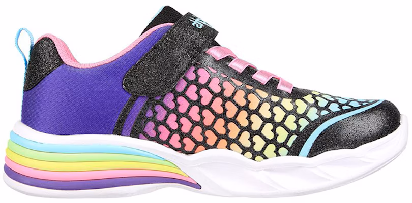 (Youth) Skechers Sweetheart Lights 'Black Multicolor' 302312L-BKMT Order (Youth) Skechers Sweetheart Lights 'Black Multicolor' 302312L-BKMT