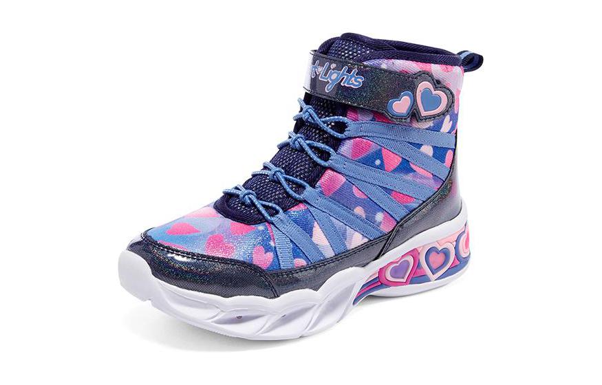 (Youth) Skechers Sweetheart Lights 'Blue Black Pink' 圖 3