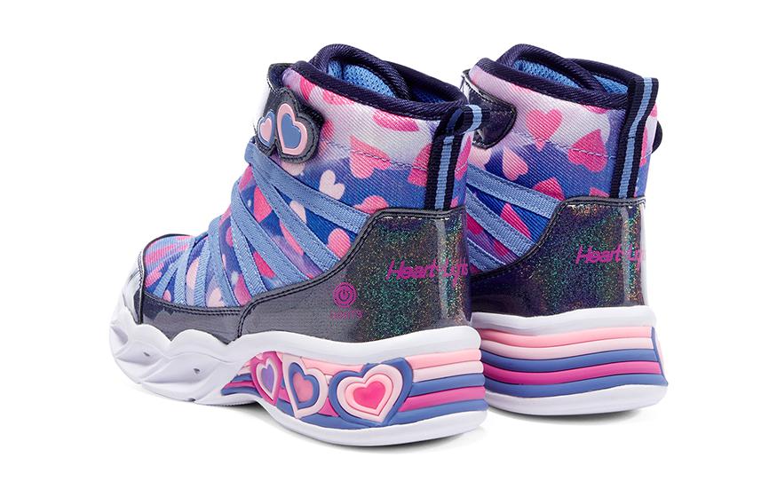 (Youth) Skechers Sweetheart Lights 'Blue Black Pink' 圖 5