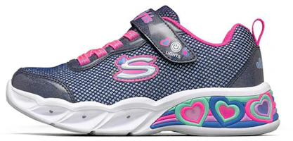 (Youth) Skechers Sweetheart Lights 'Blue Multicolor' 302304L-NVMT (Youth) Skechers Sweetheart Lights 'Blue Multicolor' 302304L-NVMT