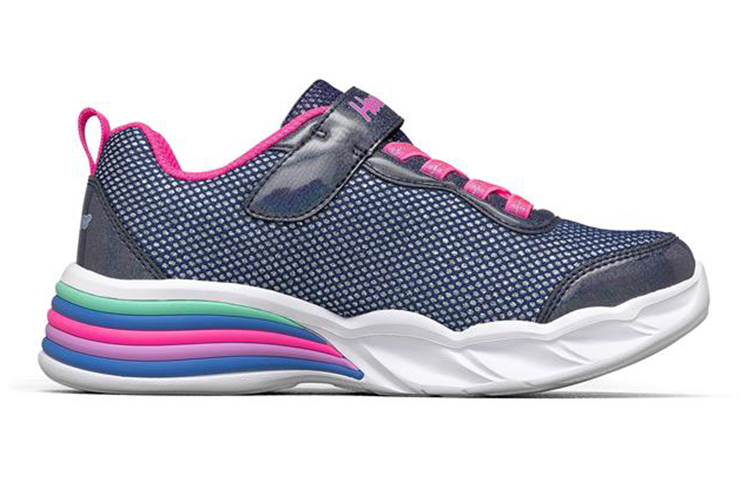 Order (JR) Skechers Sweetheart Lights ''Blauw Multicolor'' 302304L-NVMT