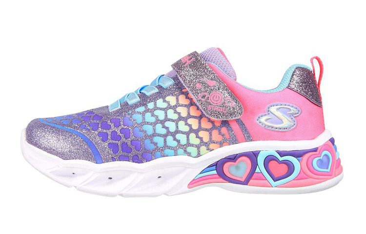 (Youth) Skechers Sweetheart Lights 'Pink Purple' 302312L-PRMT