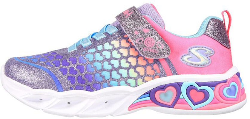 (Youth) Skechers Sweetheart Lights 'Pink Purple' 302312L-PRMT Buy (Youth) Skechers Sweetheart Lights 'Pink Purple' 302312L-PRMT