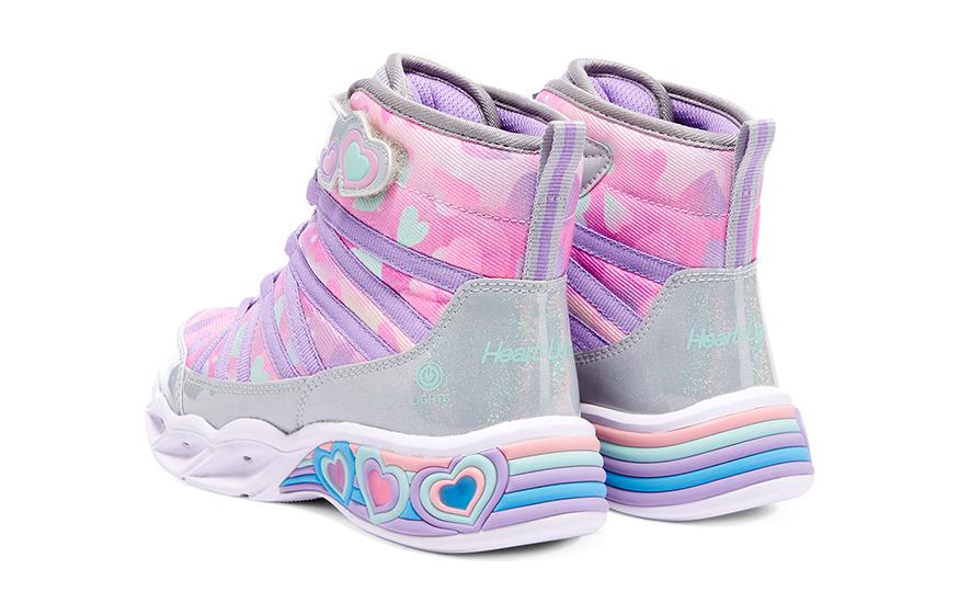 Purchase 大童 Skechers Sweetheart Lights 耐磨減震 兒童休閒鞋 紫灰色