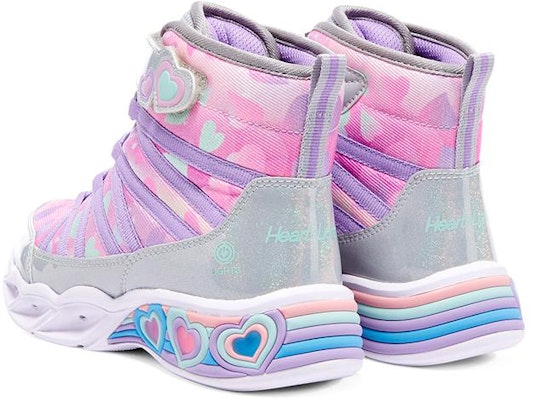 (Youth) Skechers Sweetheart Lights 'Pink Purple Grey' 302667L-SMLT Purchase (Youth) Skechers Sweetheart Lights 'Pink Purple Grey' 302667L-SMLT