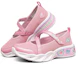 Lookbook 兒童 Skechers Sweetheart lights 魔術貼閃燈跑步鞋 粉紅色