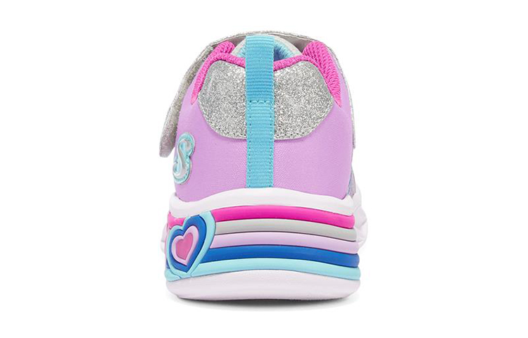 Shop (JR) Skechers Sweetheart Lights ''Zilver Roze'' 302312L-SMLT