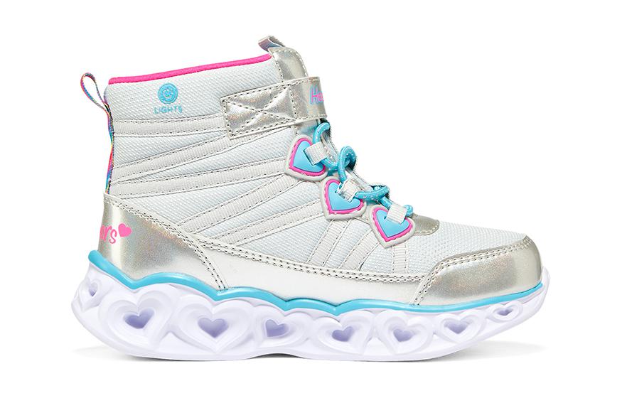 Order 大童 Skechers 耐磨防踢 兒童休閒鞋 銀色