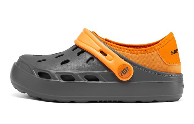 (Youth) Skechers Swifters 2 'Grey Orange Fleece' 406456L-CCOR