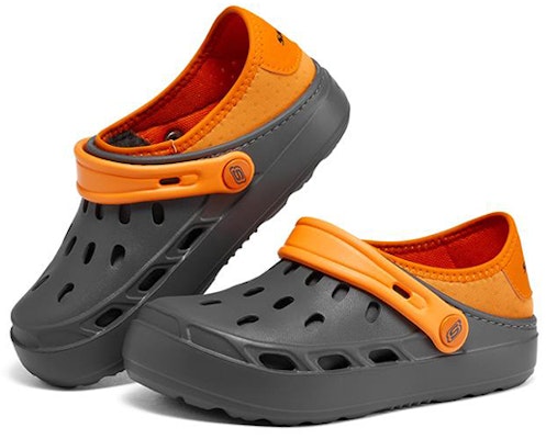 大童 Skechers Swifters 2 運動休閒涼鞋 灰橙色 加絨 Lookbook 大童 Skechers Swifters 2 運動休閒涼鞋 灰橙色 加絨