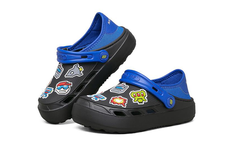Lookbook (JR) Skechers Swifters ''Nero Blu'' 406453L-BKRY