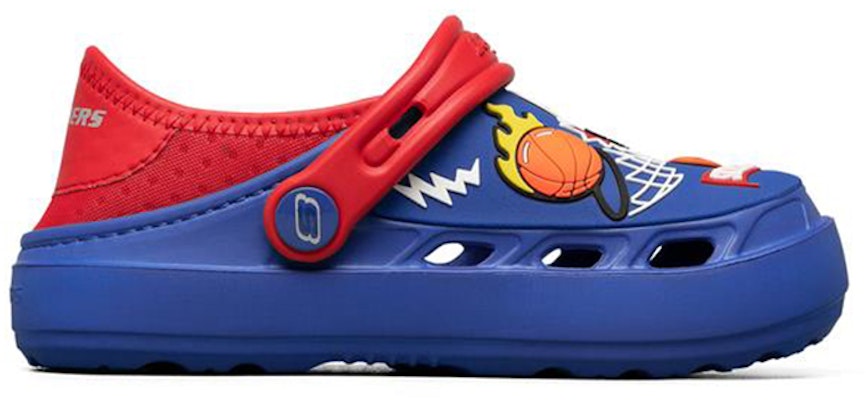 大童 Skechers Swifters 洞洞涼鞋 藍紅 Order 大童 Skechers Swifters 洞洞涼鞋 藍紅