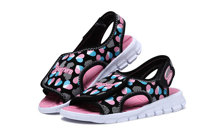 Lookbook (JR) Sandale Skechers Synergize ''Noir Multicolore'' 86740L-BKMT