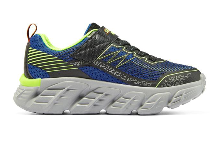 (Youth) Skechers Tech-Grip 'Black Blue' 圖 2