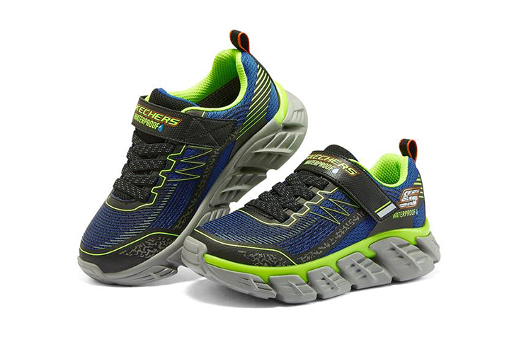 (Youth) Skechers Tech-Grip 'Black Blue' 圖 3