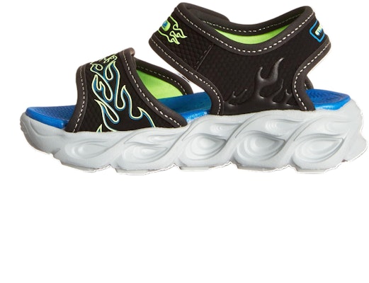 (Youth) Skechers Thermo Splash Slip On Sport Light-Up Sandals 'Black Blue' 400109L-BBLM Buy (Youth) Skechers Thermo Splash Slip On Sport Light-Up Sandals 'Black Blue' 400109L-BBLM