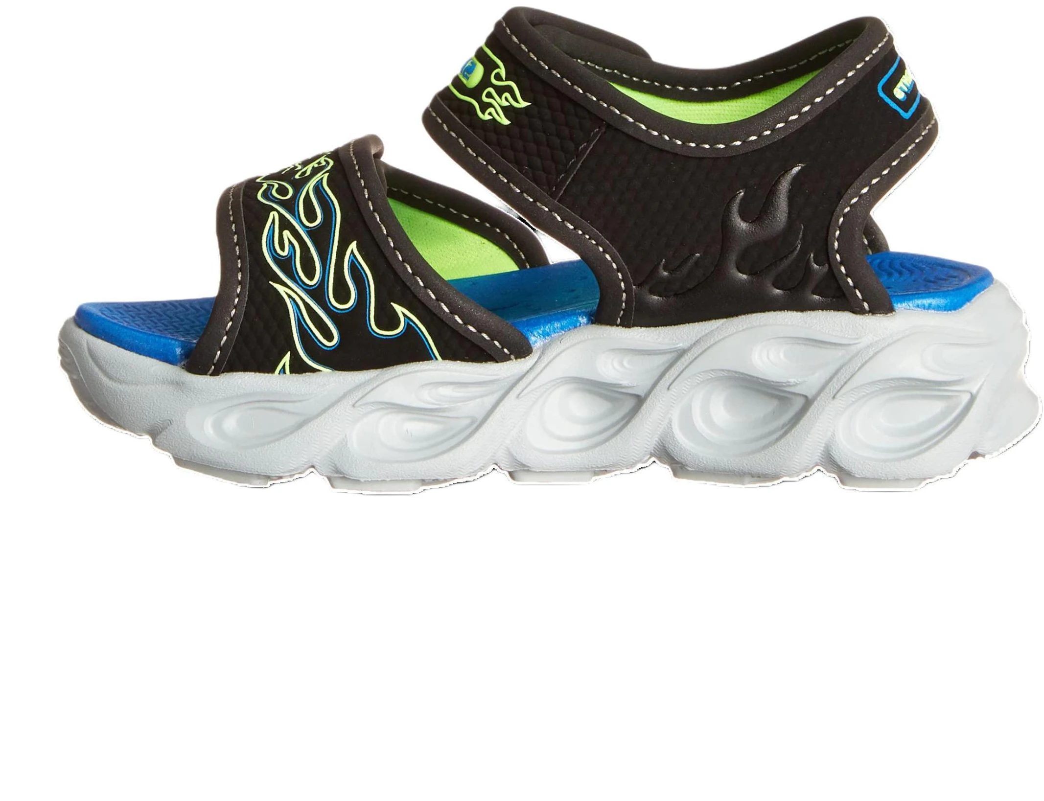 youth-skechers-thermo-splash-slip-on-sport-light-up-sandals-black-blue-400109-l-bblm