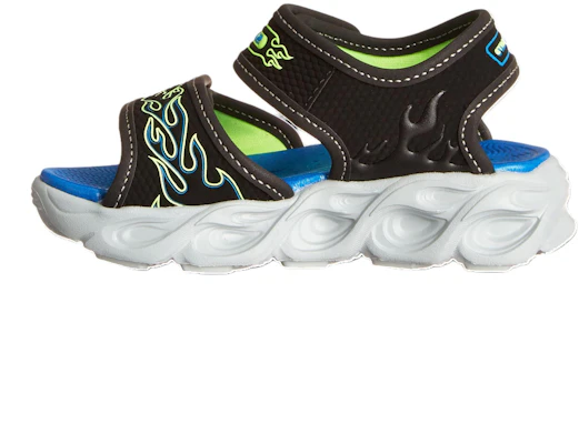 大童 Skechers S Lights: Thermo Splash-Heat-Flo 運動休閒涼鞋 黑綠 Buy 大童 Skechers S Lights: Thermo Splash-Heat-Flo 運動休閒涼鞋 黑綠