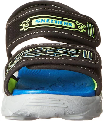 大童 Skechers S Lights: Thermo Splash-Heat-Flo 運動休閒涼鞋 黑綠 Lookbook 大童 Skechers S Lights: Thermo Splash-Heat-Flo 運動休閒涼鞋 黑綠