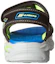 Shop 大童 Skechers S Lights: Thermo Splash-Heat-Flo 運動休閒涼鞋 黑綠