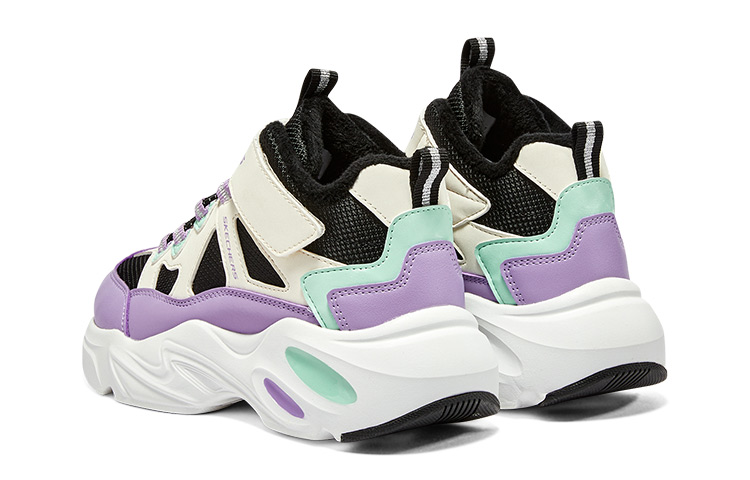 (Youth) Skechers Trainers 'Beige Black Purple' 圖 4