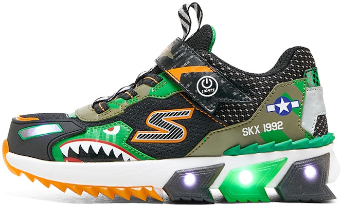 (Youth) Skechers Training Shoes 'Black Green' 401525L-BKGR Buy (Youth) Skechers Training Shoes 'Black Green' 401525L-BKGR