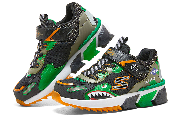 Purchase (JR) Sepatu Training Skechers 'Hitam Hijau' 401525L-BKGR
