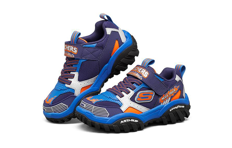 Lookbook (JR) Skechers Turbo Speed "Bleu Blanc" 403760L-NVMT