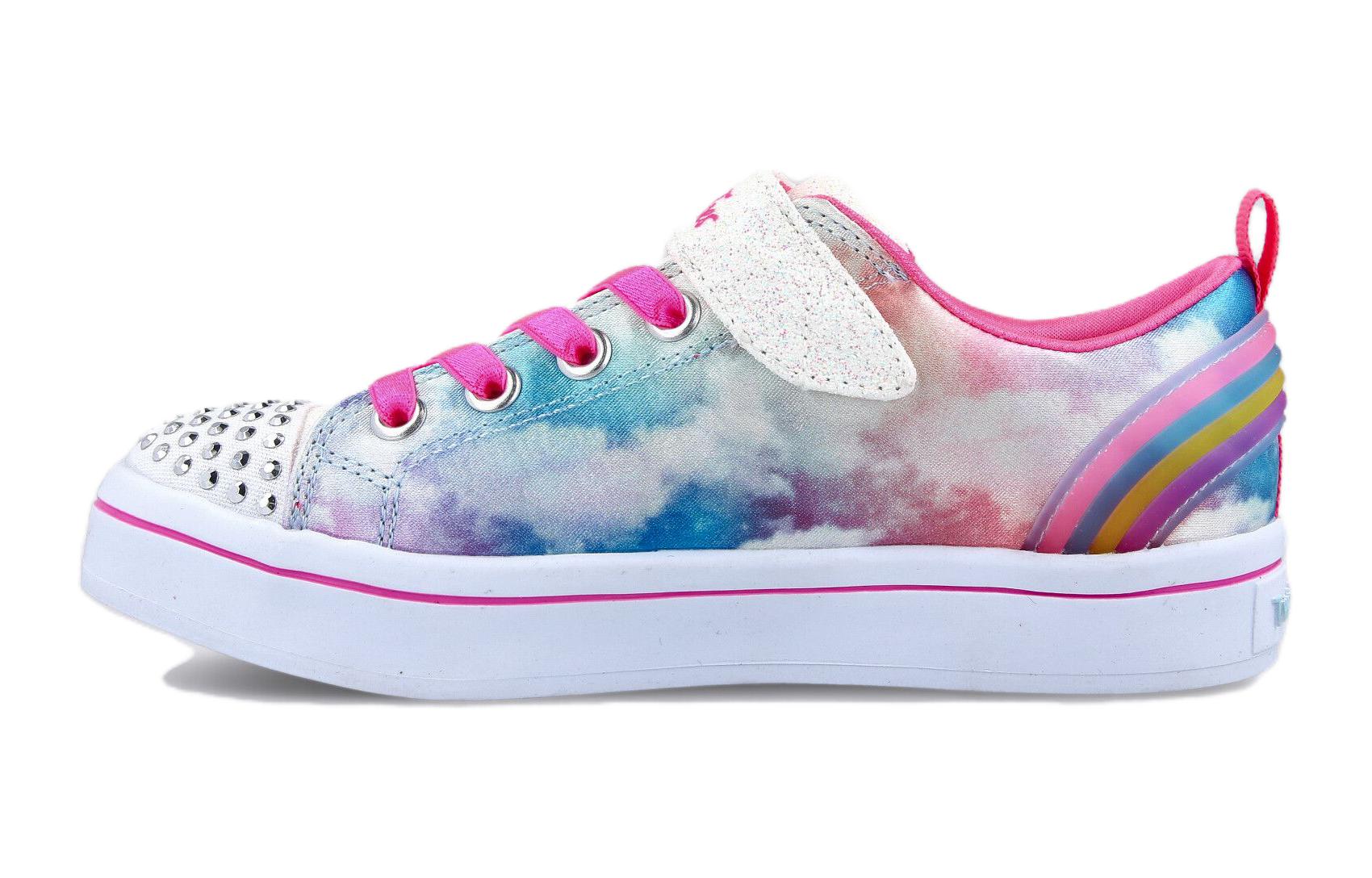 (Youth) Skechers Twi- Lites 'White Blue Pink' 314441L-MLT
