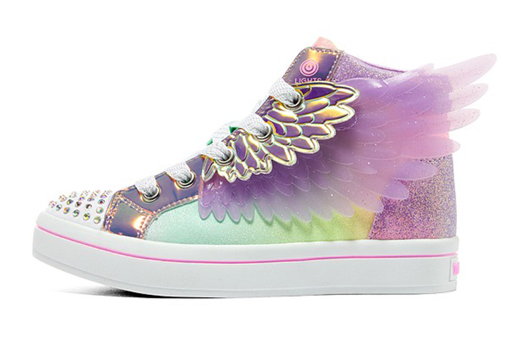 (Youth) Skechers Twi-Lites 2.0 'Fancy Winged Rainbow Studs'
