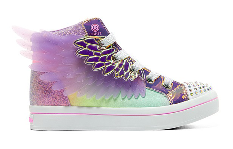 (Youth) Skechers Twi-Lites 2.0 'Fancy Winged Rainbow Studs' 圖 2
